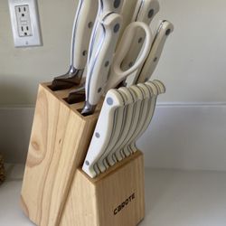 14 Pieces Knife Set with Wooden Block