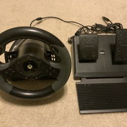  (Reduced) Hori Xbox Wheel And Pedals. Licensed By Microsoft.