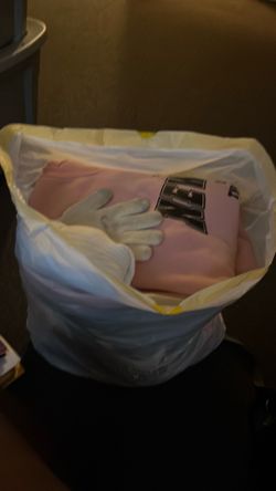 One big bag full of women and kids clothes