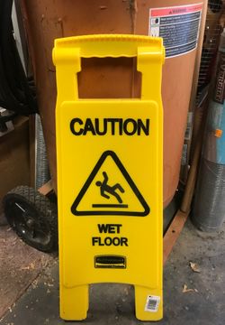 Wet floor signs