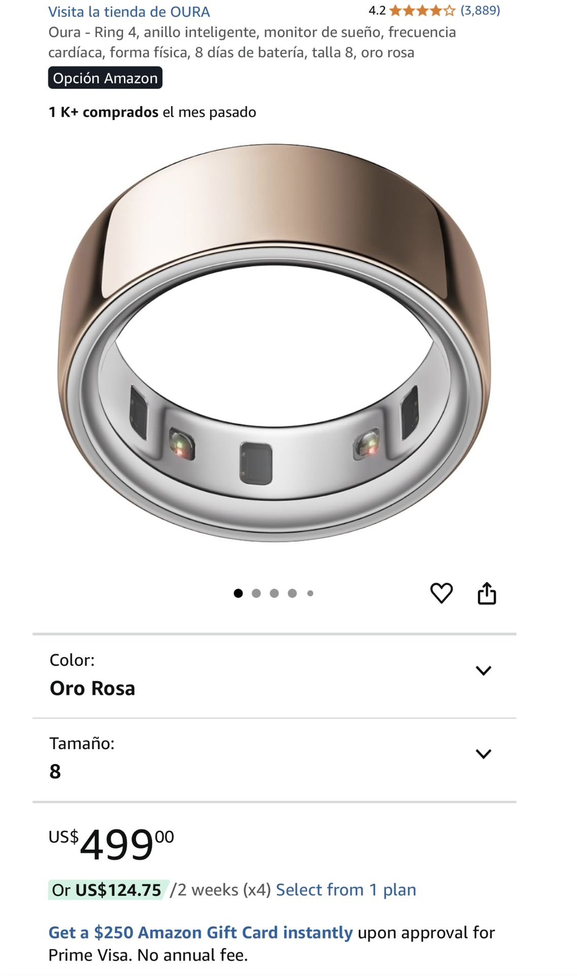 200 rose gold smart rings for sale, new in box