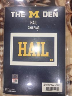 Michigan Wolverines Hail 3x5 Flag