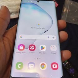 Note 10 With Crack Screen 