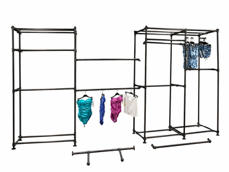 COMMERCIAL INDUSTRIAL PIPE RETAIL CLOTHING DISPLAY SYSTEM-BOUTIQUE STORE FIXTURE