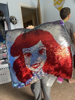 Disney Princess sequins pillow