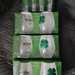 >> BraNd NeW - St. Patricks  Glasses & Shot Glasses  <<
