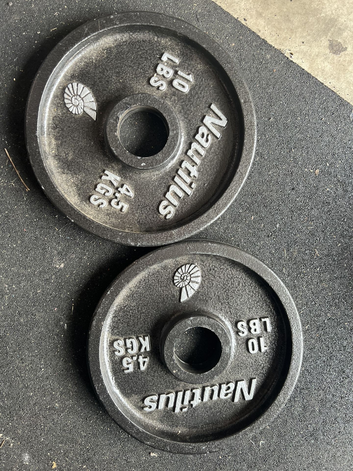 Olympic Weights 2x 10lbs Nautilus
