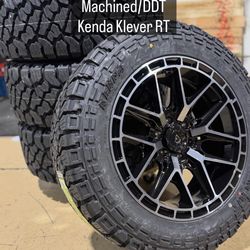 22x10 Arena A116 Cobra Black Wheels 285/45R22 Tires 6x5.5 Dodge Ram 1500 Silverado Gmc sierra