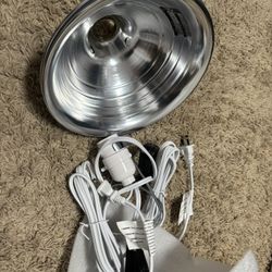 8.5" Clamp Light Fixture, 150W Max E26 Socket | Multifunction Work Light for Bedside, Grow, Workshop & Photography, Polished End, Light Color, IPOWER 