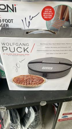 Wolfgang Puck 9" Glass Pie Baking Dish with Carry Bag
