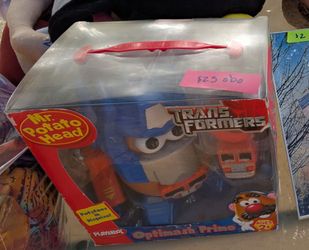 Collectable Mr potato Head Optimus prime