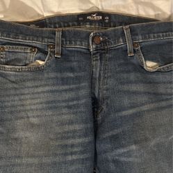 Men’s Holister  Skinny Jeans 34w 32L Dark Wash 