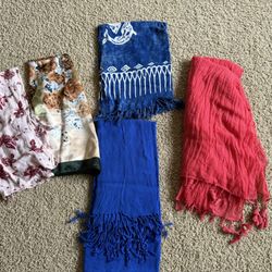 Lot Of 5 Scarfs - Free With $25 Purchase 