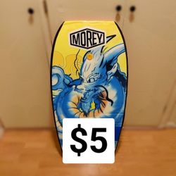 Morey Mach 11 Tube Rail Boogie Body Board Faux Wood with Leash 42" Surfboard Surfing 