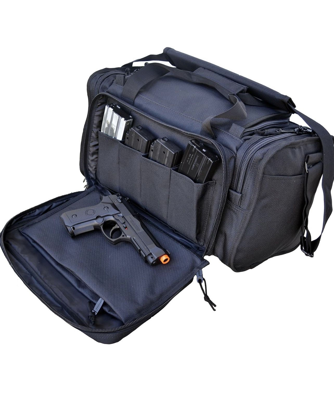 Black - Explorer Tactical Range Ready Bag Gun Pistol Survival Emergency Kit 18in