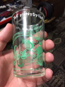 Flinstones vintage glass