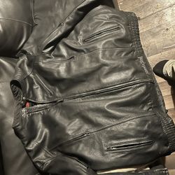 Street Steel Motorcycle Leather Jacket 5x