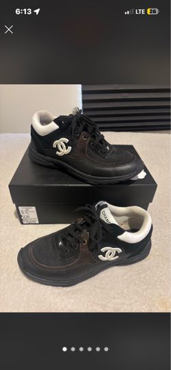 Chanel Black Low-Top Sneakers