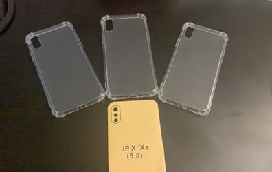 3 Clear cases for iPhone X/XS $5