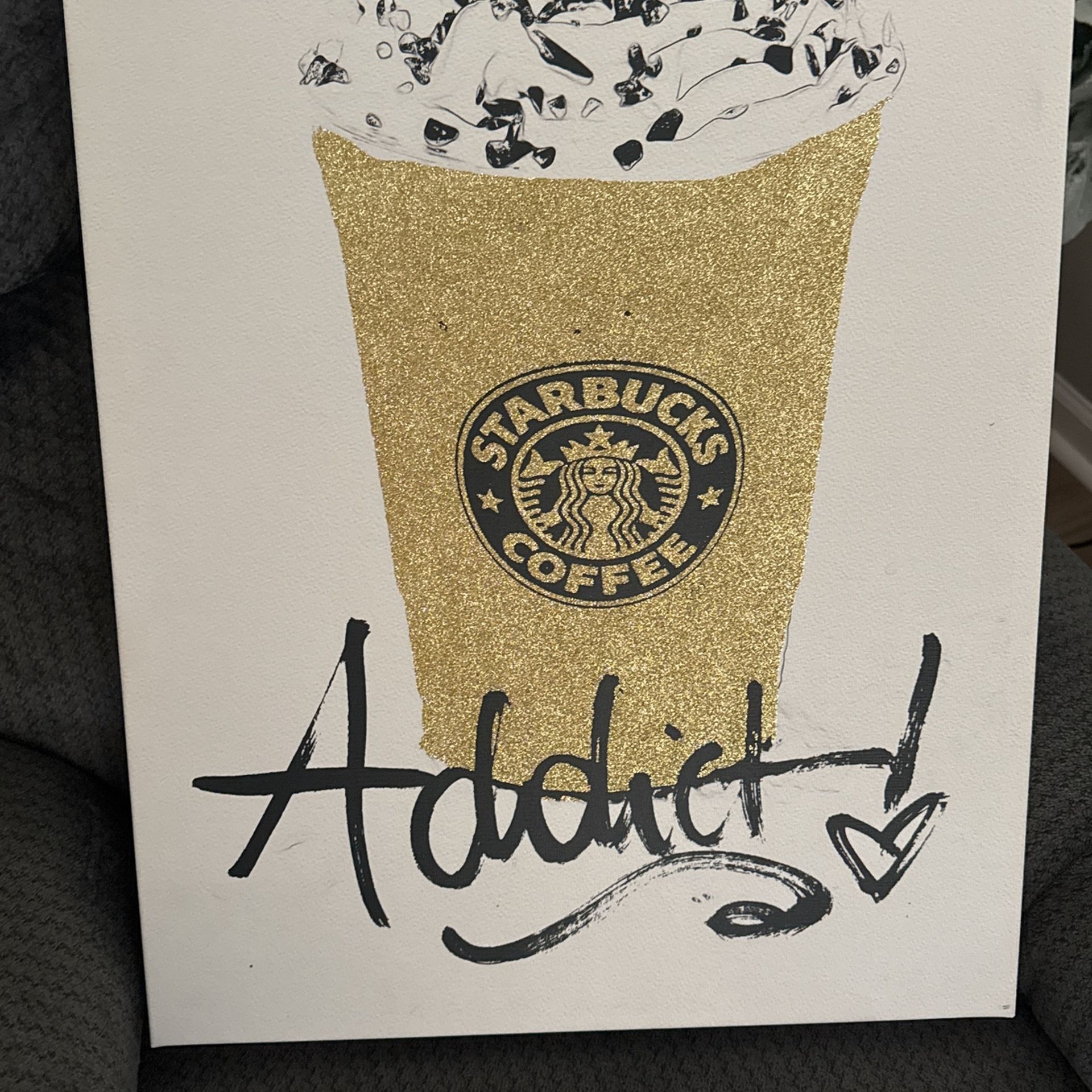 Starbucks Addict Decor Sign 20$