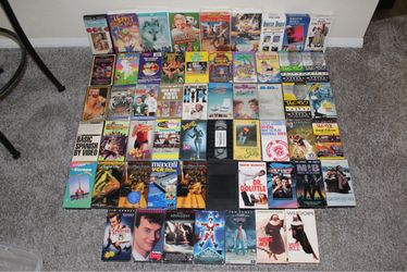 Lot of 56 VHS Video Casettes