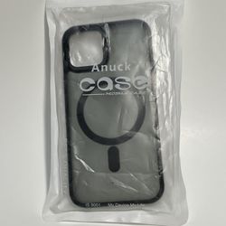 iPhone 12 Black Phone Case.