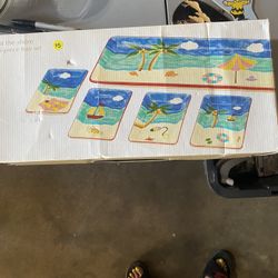 Glass At The Shore 5 Piece  new