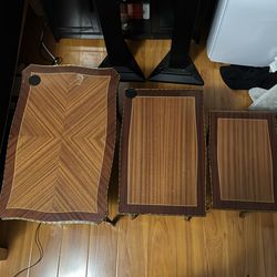 Quartetto / nesting vintage mahogany tables