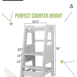 Kids Standing Tower Stool Counter Height 