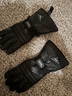 Helsapor Leather Winter/Motorcycle Gloves - Waterproof Kevlar Thinsulate (Excellent Condition)