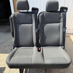 Ford Transit Seat 2 Passenger Cloth Conversion Van Seat Rear Seat