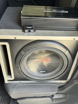 Alpine 12” Sub And 2 JC Power Amps 