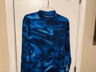 Fall/Winter Blue High Neck Dress