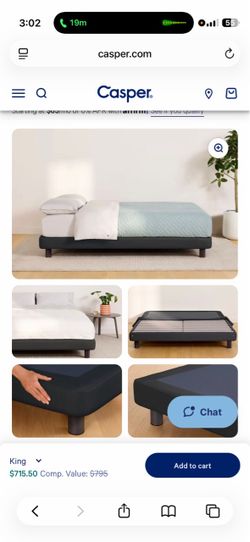 Casper bed frame king