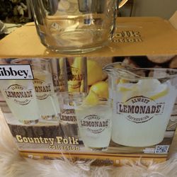 Nib Libbey Country Folk Collection 7 Pc Heavy Duty 