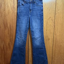 American Eagle Dark Wash Flare Jeans Size 2L