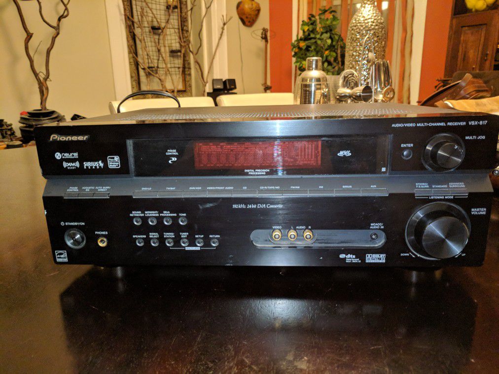 Pioneer vsx825 7.1 channel stereo receiver