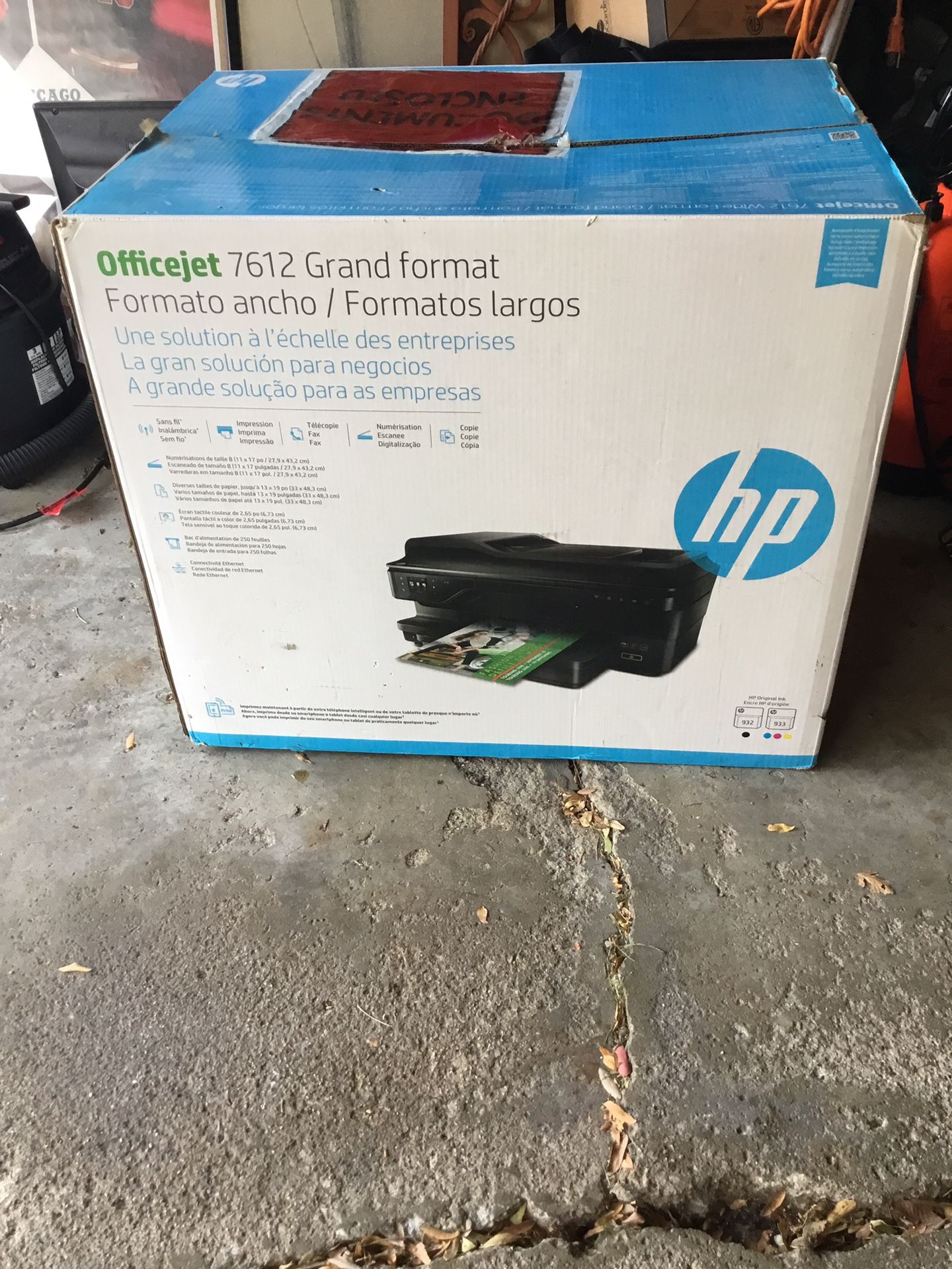 HP Officejet 7612 Grand Format Printer (WIDE FORMAT) ( NEVER USED )