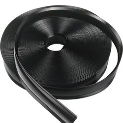 1" RV Trim Molding Insert, 50 FT Heavy Duty RV TPE Trim Molding Weather Stripping Exterior Replacement, Waterproof Screw Cover Corner for Camper Trave