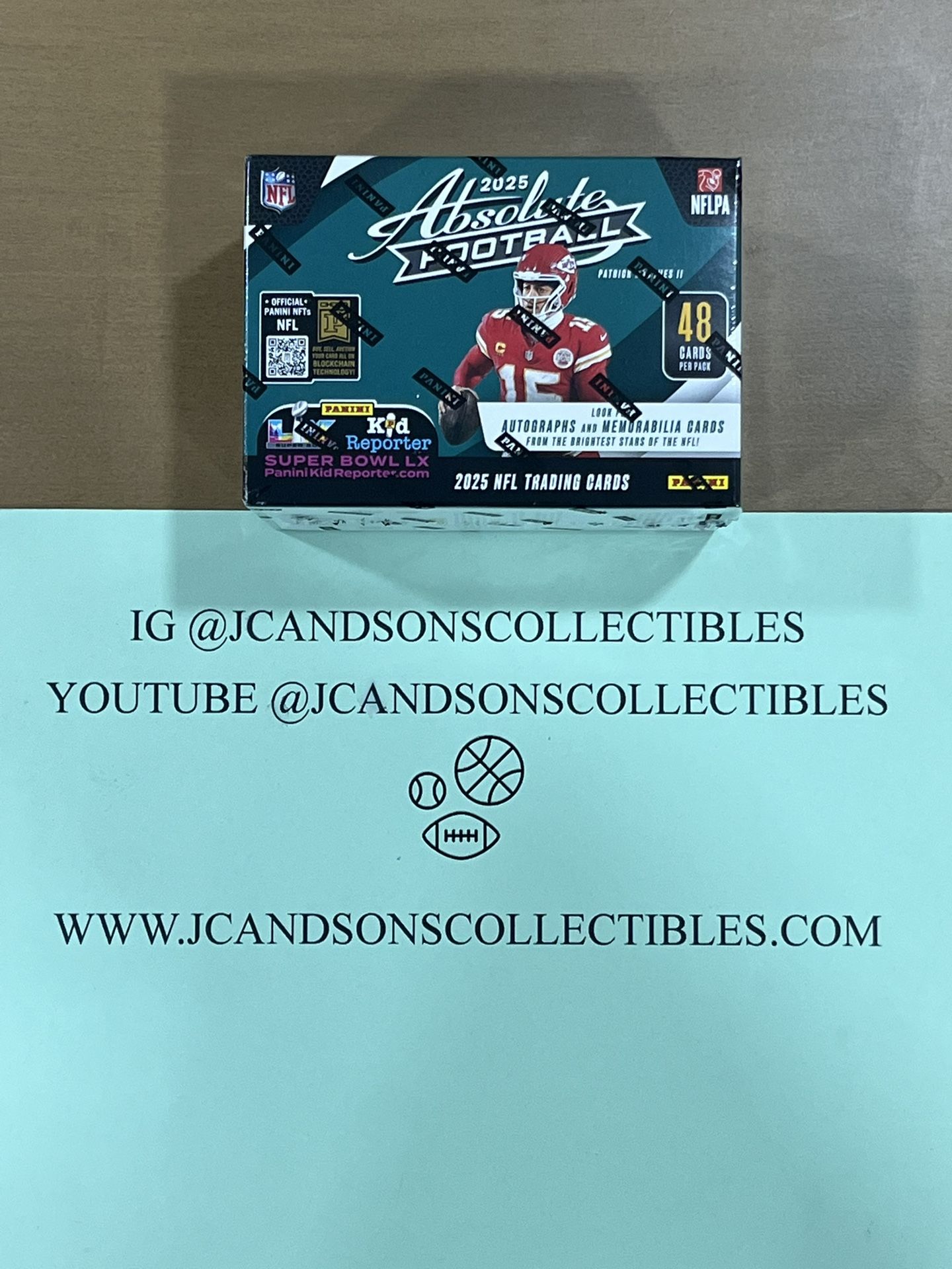 2025 Panini Absolute Football NFL Factory Sealed Blaster Box 