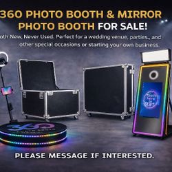 360 PHOTO BOOTH & MIRROR PHOTO BOOTH FOR SALE!