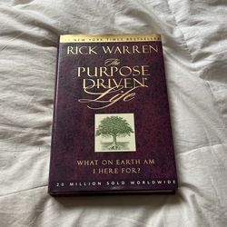 The Purpose Driven Life What On Earth Am I Here For? Best Seller Hardcover Must Read Book NEW