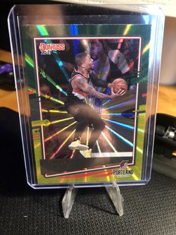 20-21 Damian Lillard Green & Yellow Laser Donruss