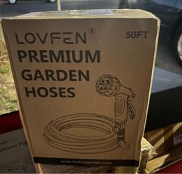 LOVFEN brand 50-foot premium garden hose.