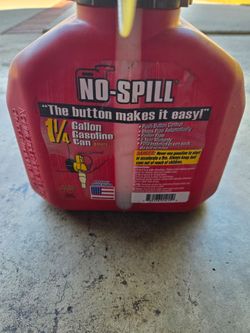 No Spill 1.25 Gallon Gasoline Gas Can