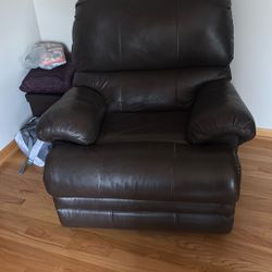 Leather Sofa And Chair 
