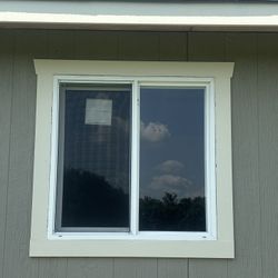 Project Source Vinyl Slider Utility Window 35 1/2 in. x 35 1/5 in. 
