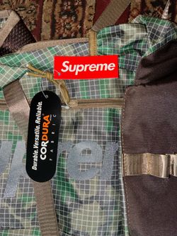 Green army fatigue book bag