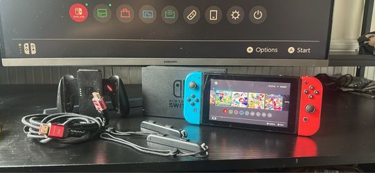 Nintendo Switch with Dock and 5 games