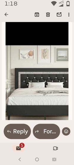 Queen platform bed frame brand new in box